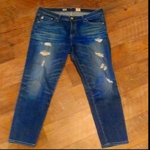 AG stilt crop cigarette jean crop